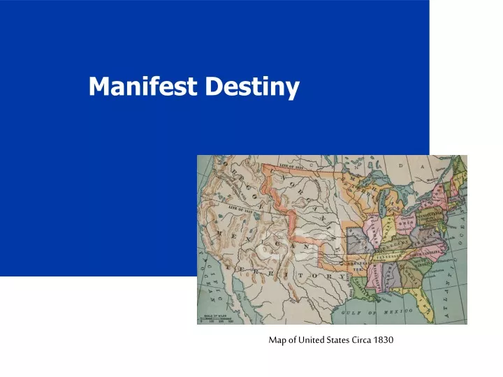 manifest destiny