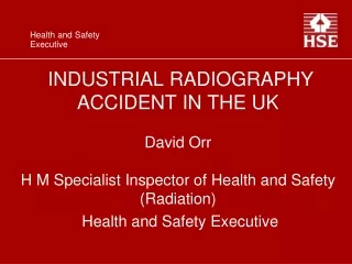 Industrial radiography accidents/incidents in UK: