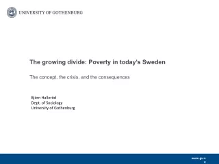 The growing divide: Poverty in today’s Sweden