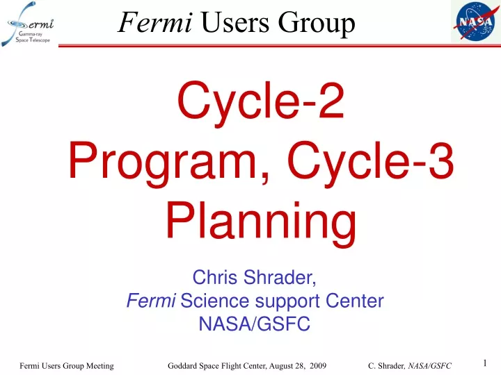 fermi users group