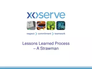 Lessons Learned Process – A Strawman