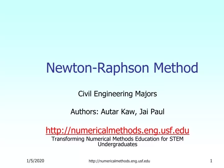 newton raphson method