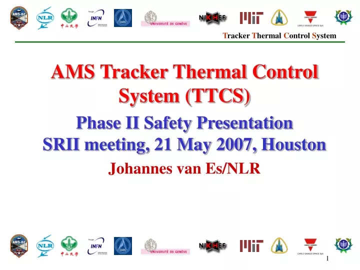ams tracker thermal control system ttcs phase