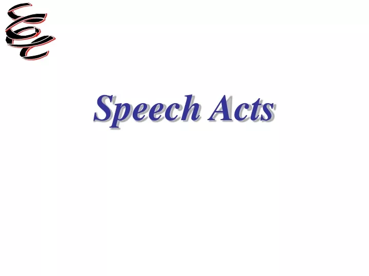 speech acts