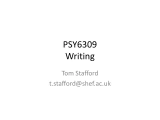 PSY6309 Writing