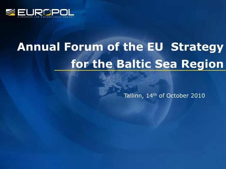 annual forum of the eu strategy for the baltic sea region