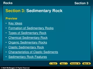 Section 3:  Sedimentary Rock