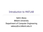 introduction to matlab course