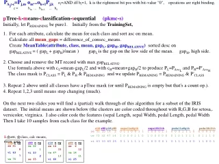 p Tree- k - m eans- c lassification- s equential      (pkmc-s)