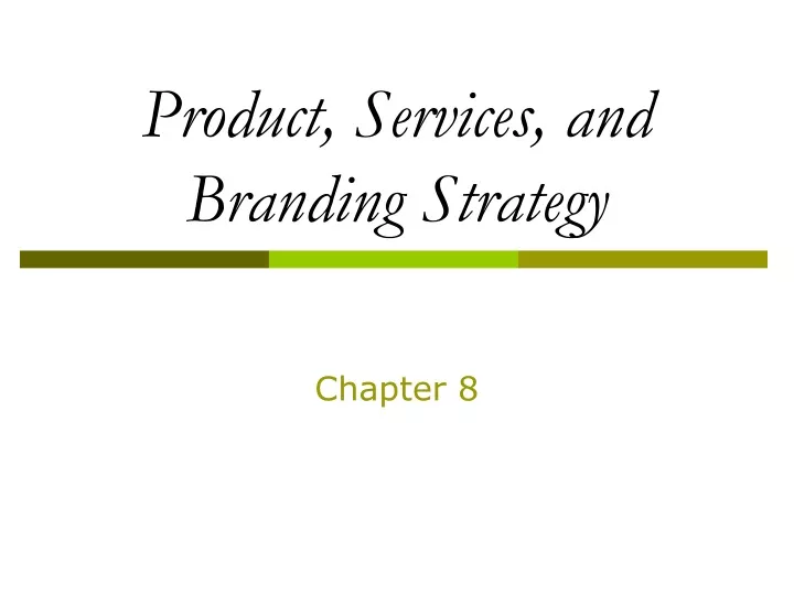 product services and branding strategy