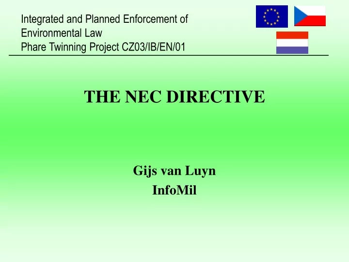 the nec directive