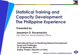 Statistical Training and Capacity Development:  The Philippine Experience