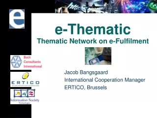 e-Thematic Thematic Network on e-Fulfilment