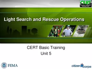 Light Search and Rescue Operations