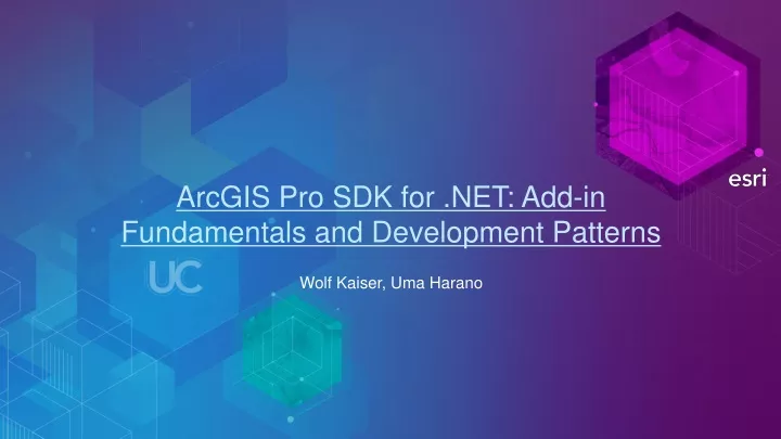 arcgis pro sdk for net add in fundamentals and development patterns