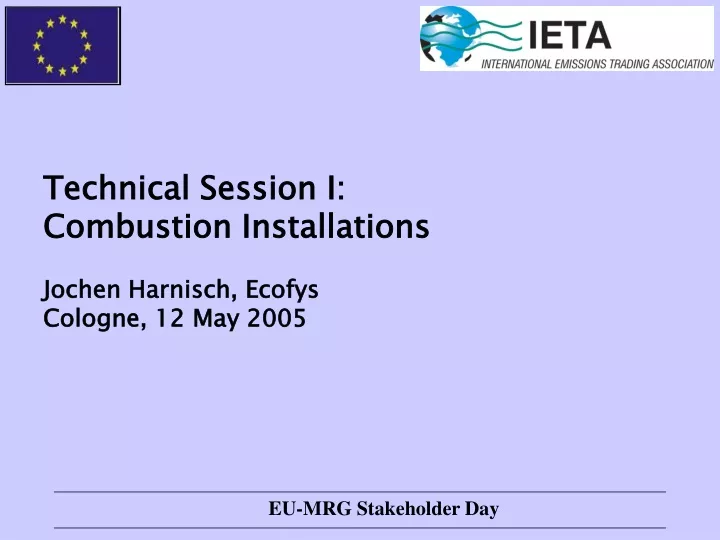 technical session i combustion installations