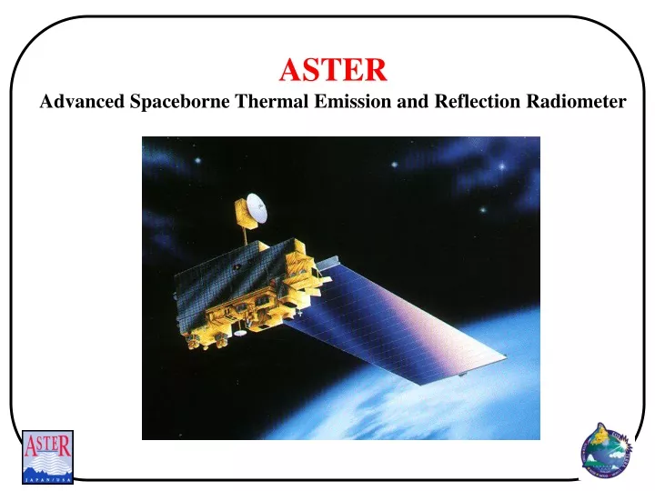 aster advanced spaceborne thermal emission
