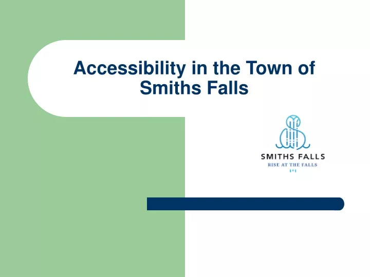 accessibility in the town of smiths falls