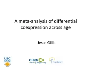 A meta-analysis of differential coexpression across age