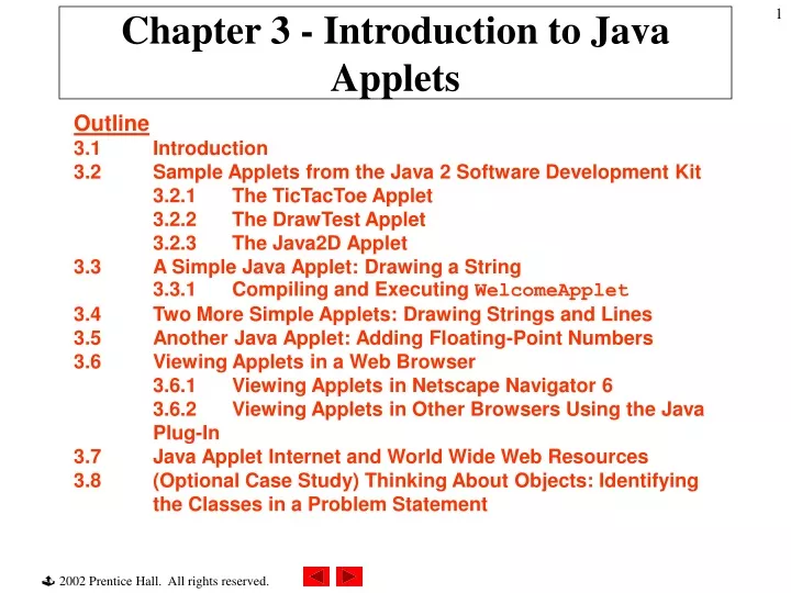 chapter 3 introduction to java applets