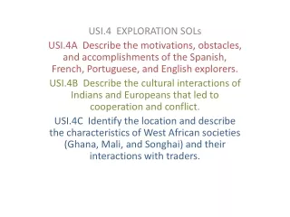 USI.4  EXPLORATION SOLs