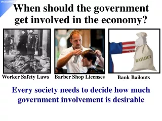 When should the government get involved in the economy?
