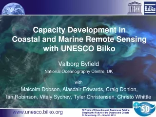 Capacity Development in  Coastal and Marine Remote Sensing  with UNESCO Bilko