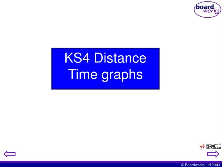 ks4 distance time graphs