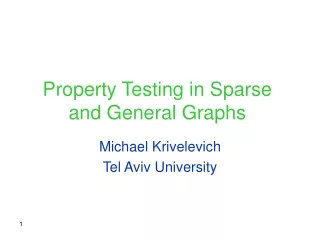 Property Testing in Sparse and General Graphs