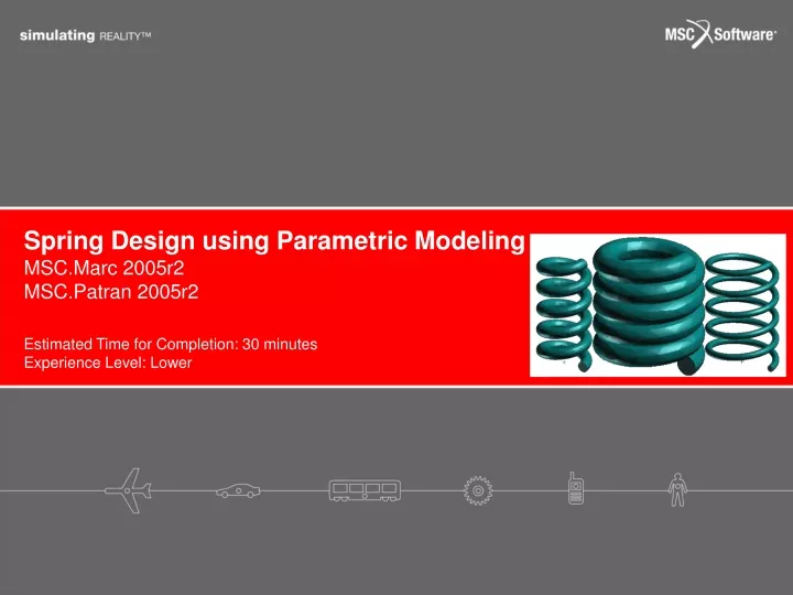 spring design using parametric modeling