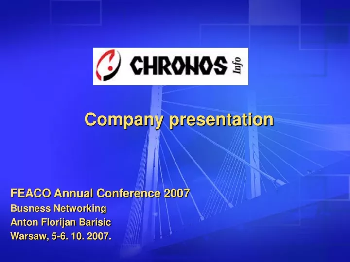 company presentation feaco annual conference 2007