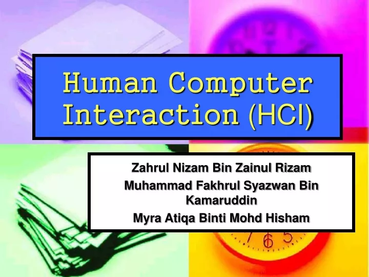 human computer interaction hci