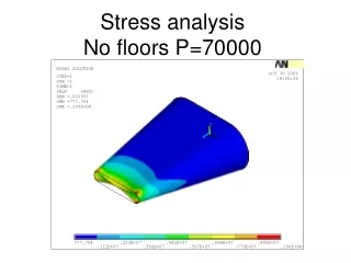 Stress analysis No floors P=70000
