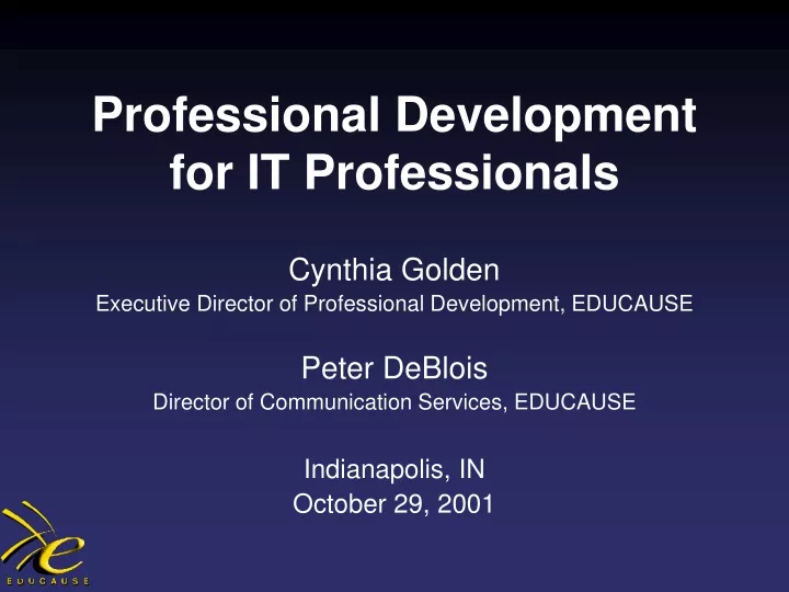 professional development for it professionals