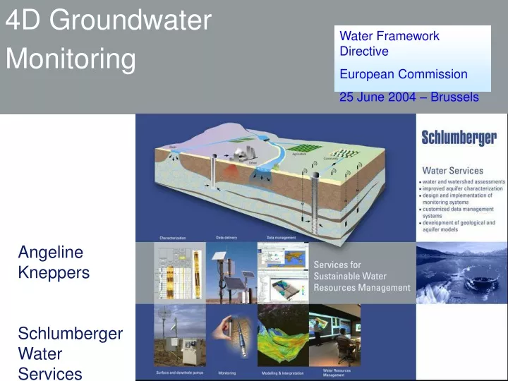 4d groundwater monitoring