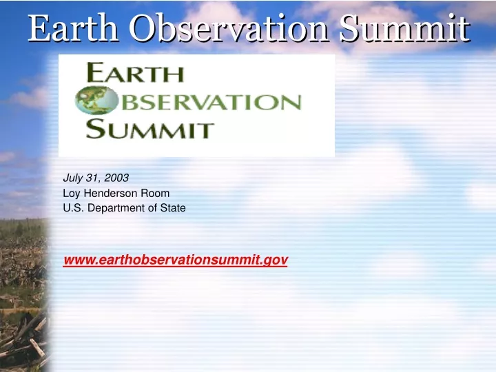 earth observation summit