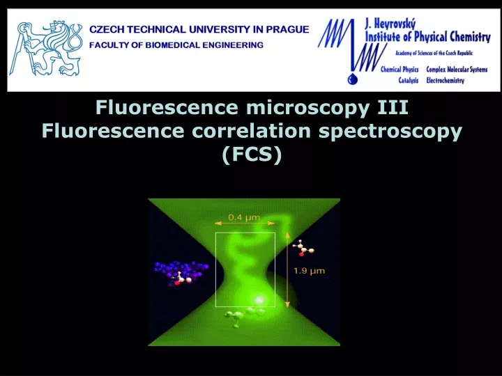 fluorescence microscopy iii fluorescence correlation spectroscopy fcs