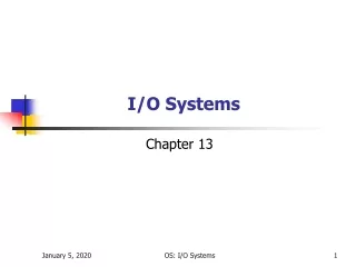 I/O Systems