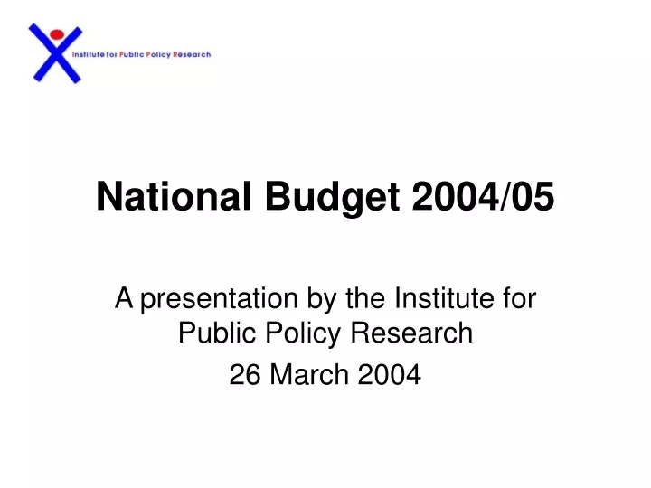national budget 200 4 0 5