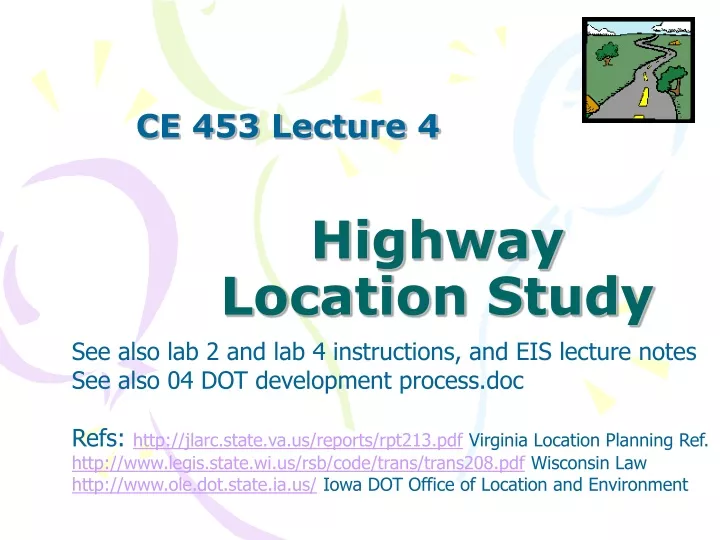 highway location study