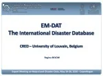 Em Dat Statistics PPT - EM-DAT The International Disaster Database PowerPoint ...