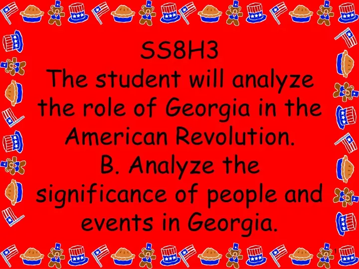 ss8h3 the student will analyze the role