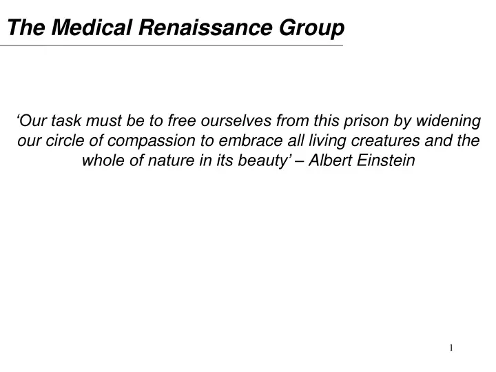 the medical renaissance group