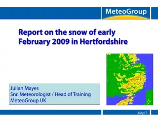 Report on the snow of early  February 2009 in Hertfordshire