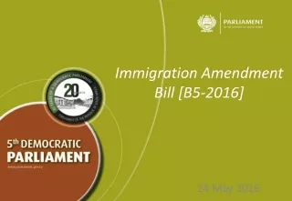 Immigration Amendment Bill [B5-2016]