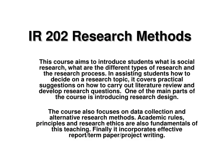 ir 202 research methods