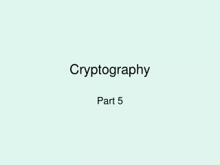 Cryptography