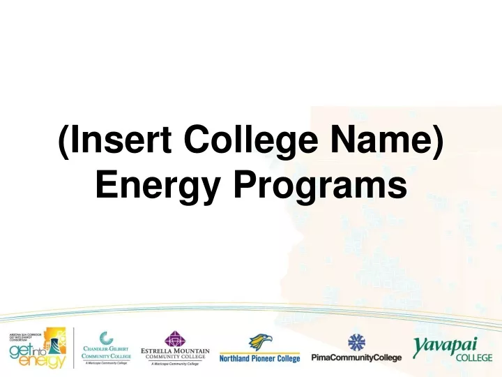 insert college name energy programs