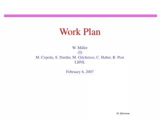 Work Plan