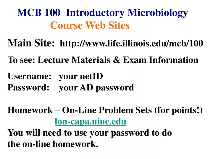mcb 100 introductory microbiology course